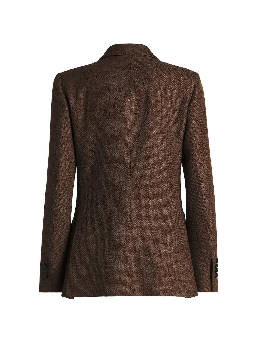 Kiton Blazer met enkele rij knopen Bruin