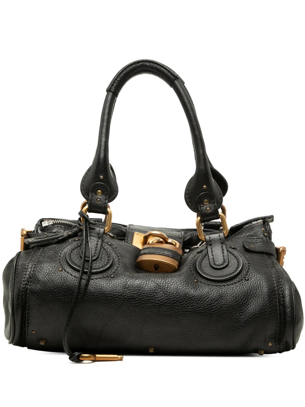 Chloé Pre-Owned sac à main Paddington en cuir médium (2006) - Noir Chloé Pre-Owned sac à main Paddington en cuir médium (2006) - Noir