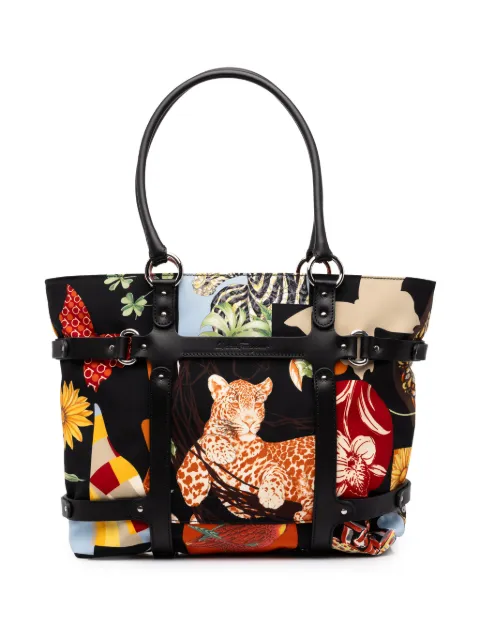 Ferragamo Pre-Owned 2010-2026 Nylon Fiera Carnival tote bag