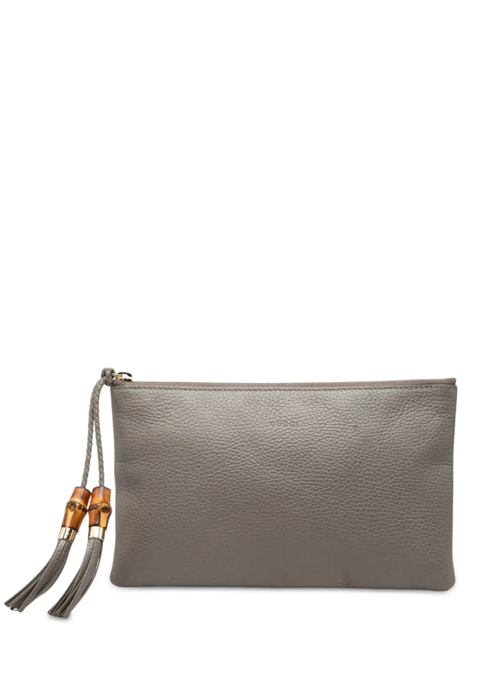 Gucci Pre-Owned pochette en cuir de veau (2000-2015) - Gris Gucci Pre-Owned pochette en cuir de veau (2000-2015) - Gris