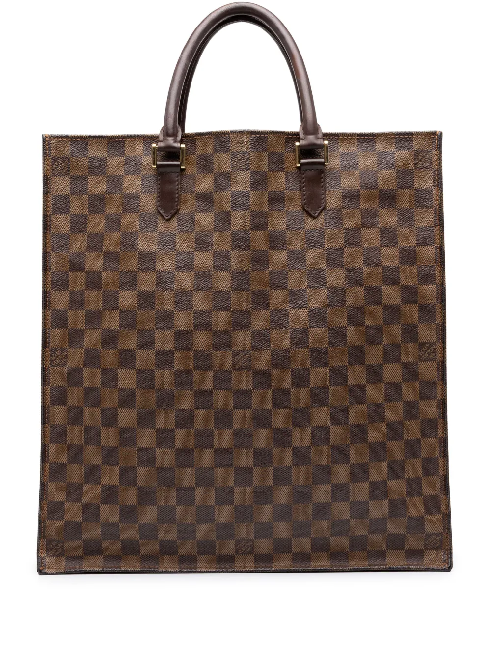 Louis Vuitton Pre-Owned 2004 Damier Ebene Sac Plat tote bag - Brown