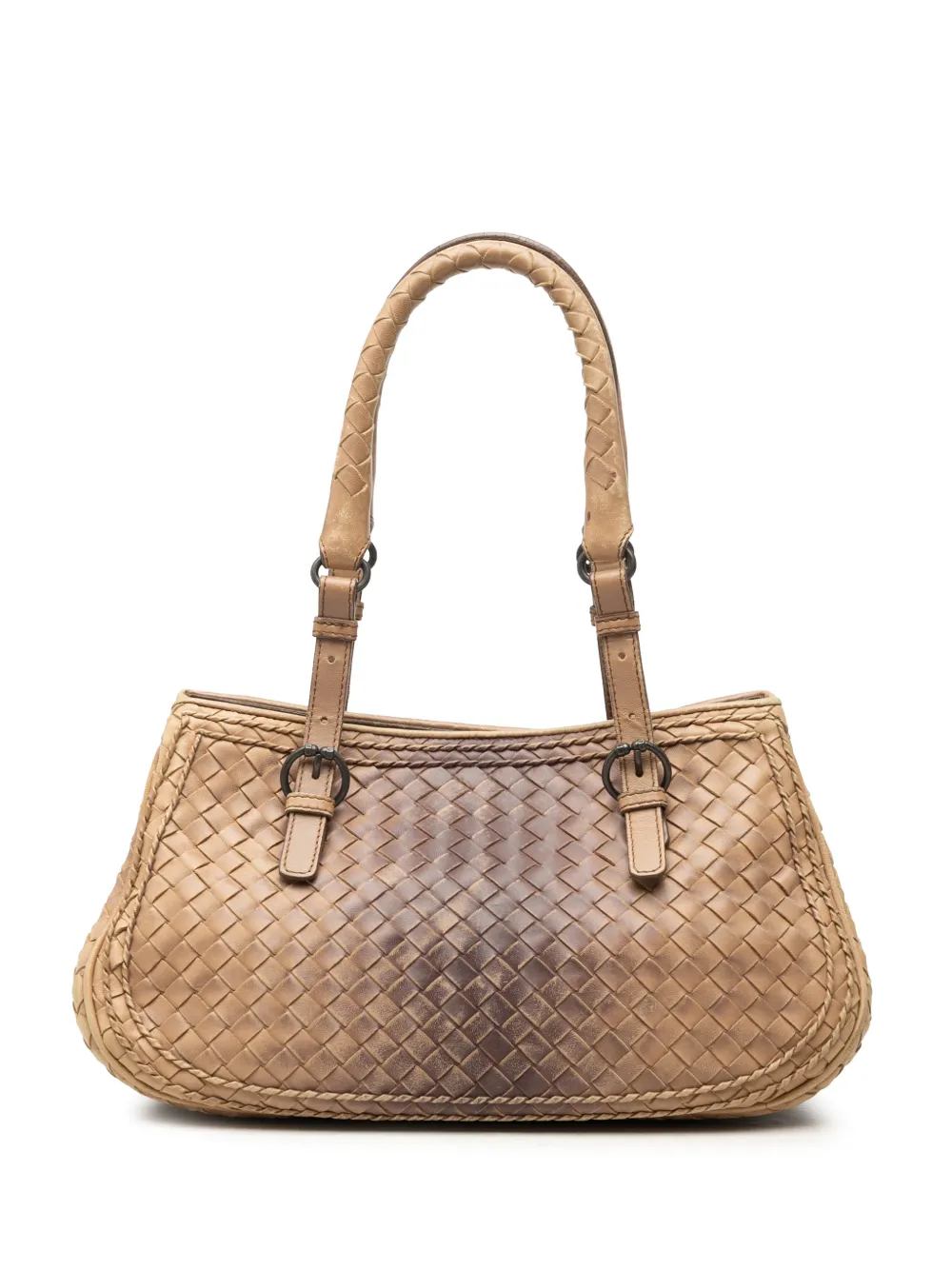 Bottega Veneta Pre-Owned 2007 Small Nappa Gradient Intrecciato handbag - Toni neutri