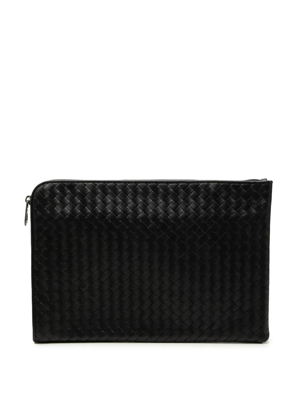 Bottega Veneta Pre-Owned pochette format moyen en cuir nappa Intrecciato (2012-2025) - Noir Bottega Veneta Pre-Owned pochette format moyen en cuir nappa Intrecciato (2012-2025) - Noir