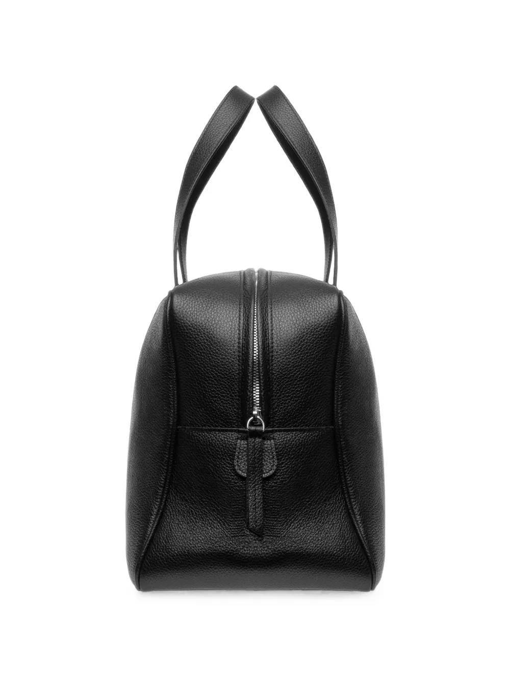 Situationist Grained Leather Tote Bag In Black