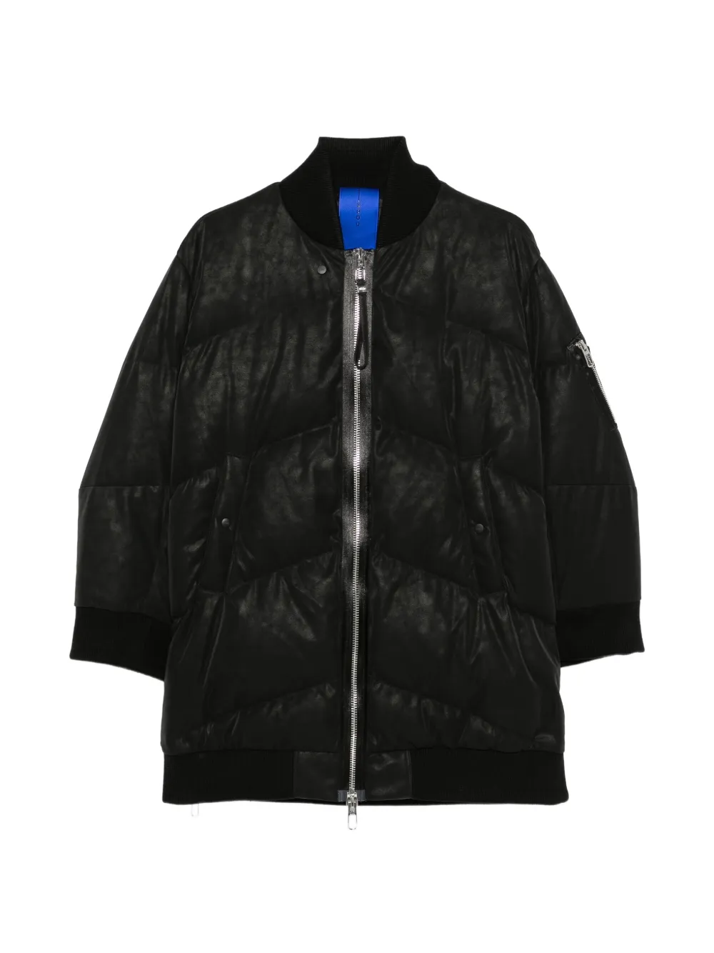 Duno Milda quilted oversized coat - Schwarz