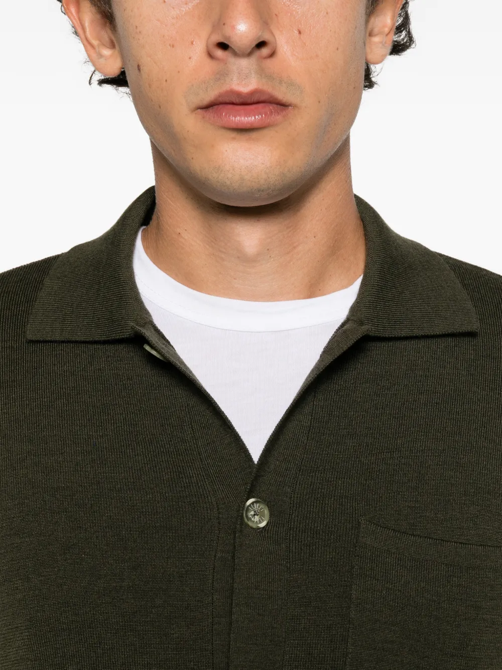 Fedeli button-up cardigan Groen