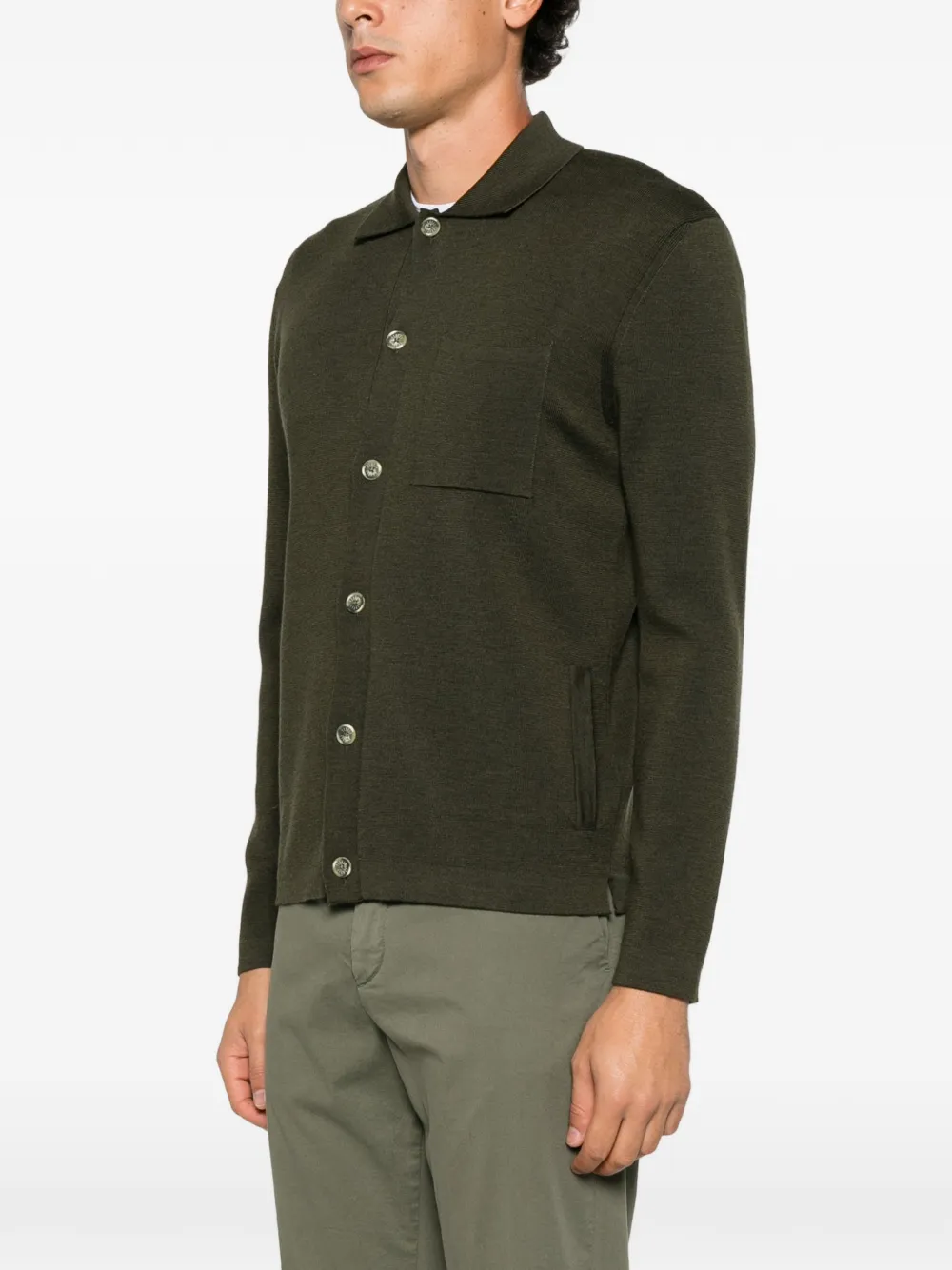 Fedeli button-up cardigan Groen