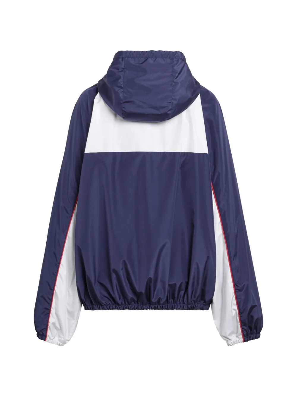 Miu x New Balance logo-print hooded jacket Blauw