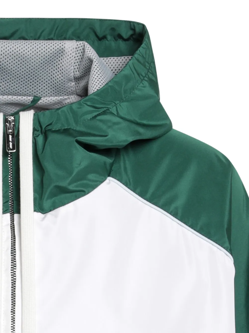 Miu x New Balance colour-block hooded jacket Groen