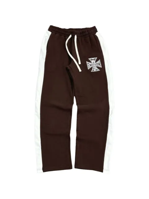 Mixed Emotion pantalon de jogging à bandes latérales et logo Quarter brodé