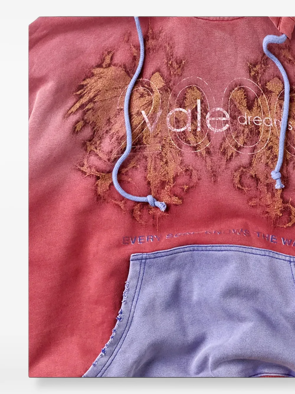 Vale Hoodie met grafische print Rood