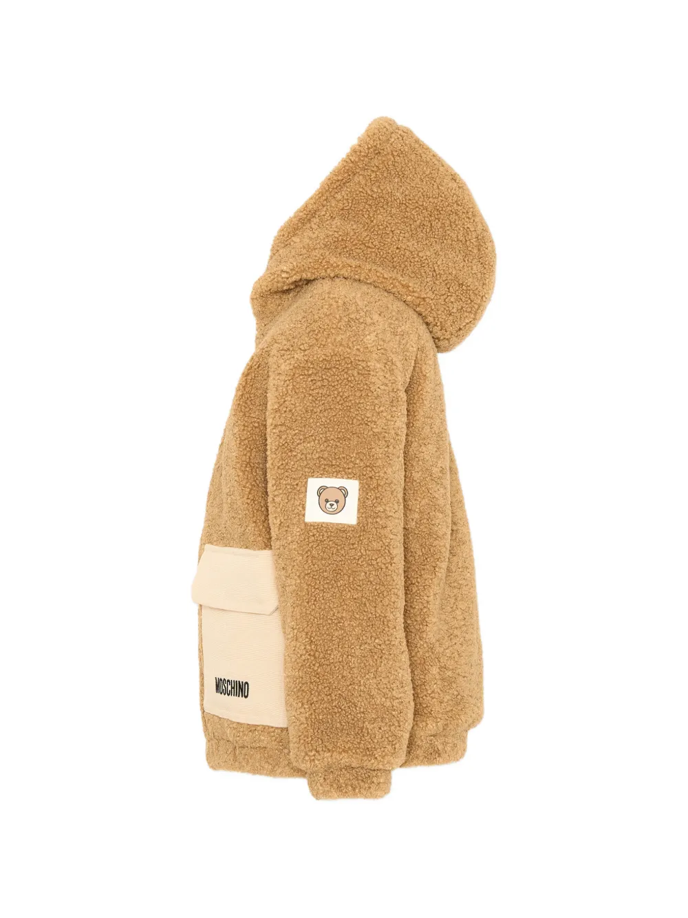 Moschino Kids Jack van imitatiebont Bruin