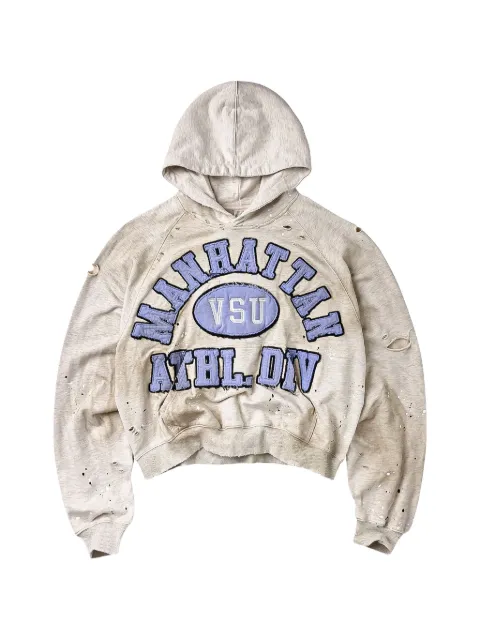Vale Manhattan distressed-effect hoodie