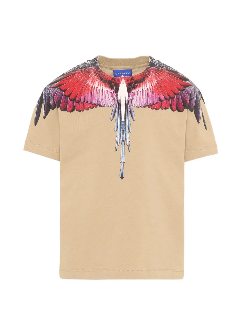 COUNTY OF MILAN wings-print T-shirt - Toni neutri
