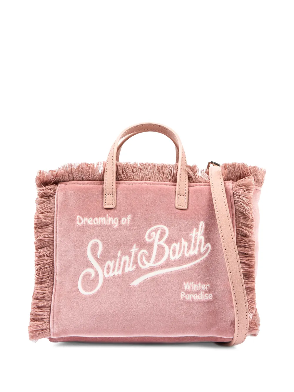 MC2 Saint Barth Kids Shopper met franje Roze