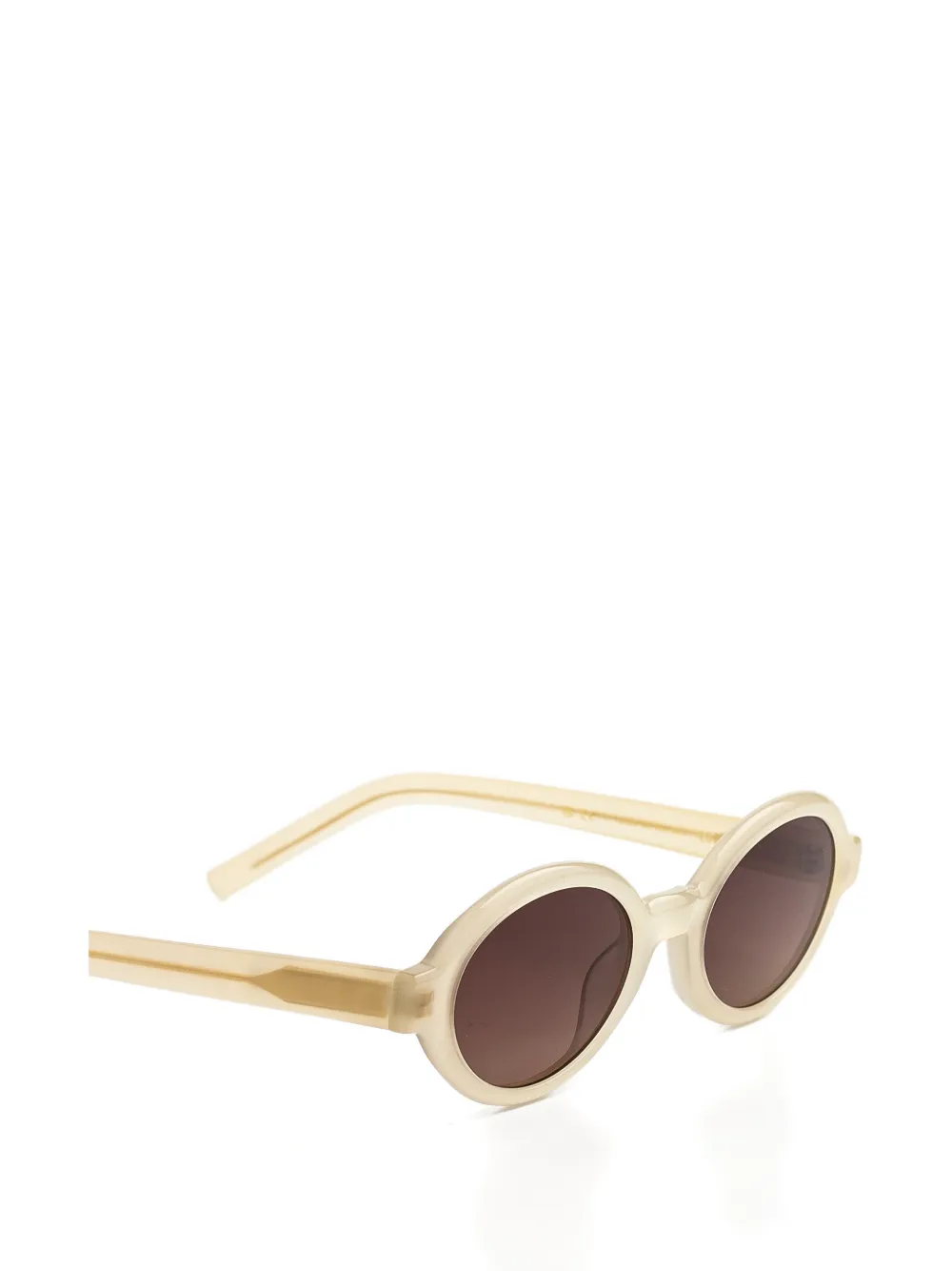 Kaleos Ludwig zonnebril met rond montuur Beige