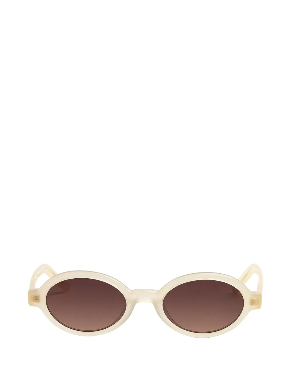 Kaleos Ludwig round-frame sunglasses - Nude