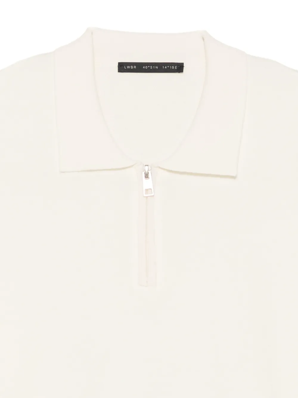 Low Brand quarter-zip polo shirt Wit