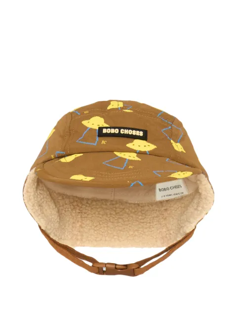 Bobo Choses ufo-print ear-flap hat