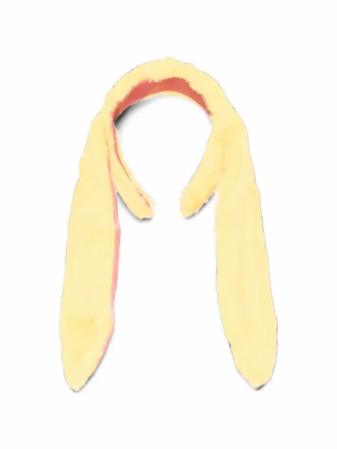 Mini Rodini faux-fur bunny-ear headband