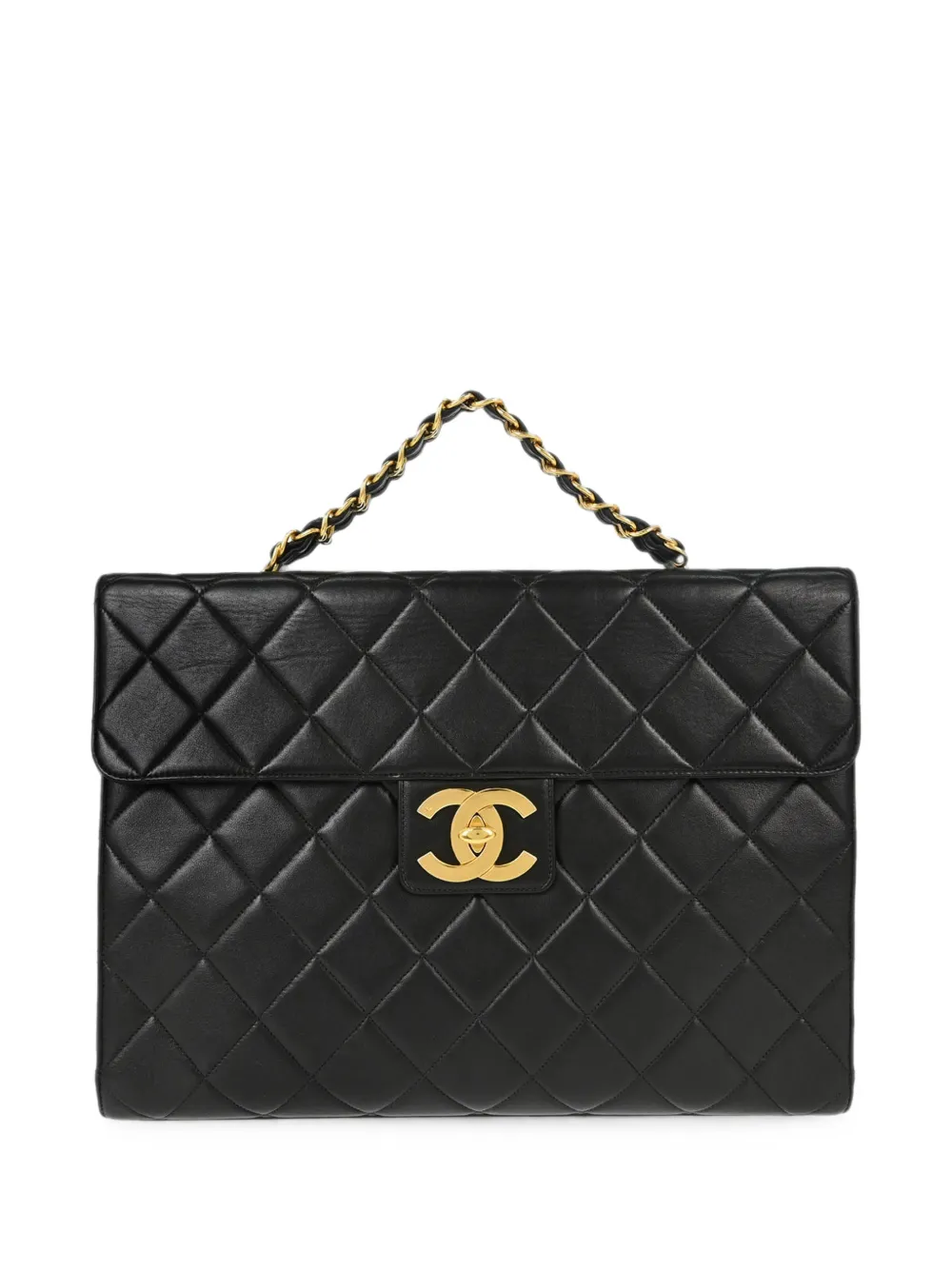 CHANEL Pre-Owned 1994-1996 Double Sided leather tote bag - Nero