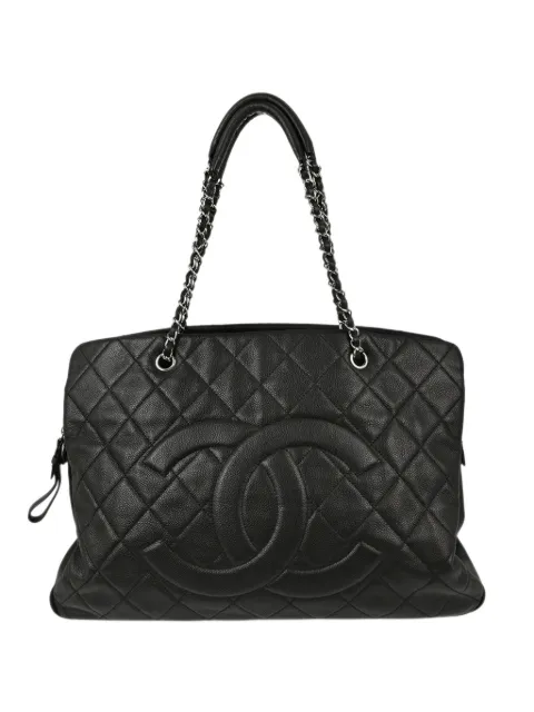 CHANEL Pre-Owned tote de piel caviar capitonada 2010-2011