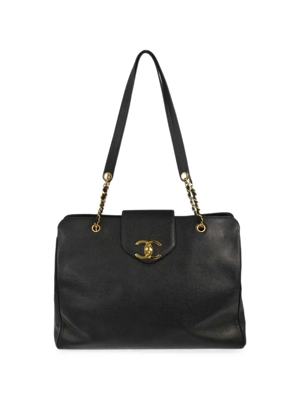 CHANEL Pre-Owned 1994-1996 Supermodel leather tote bag - Nero