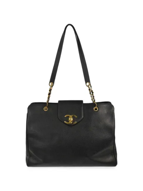 CHANEL Pre-Owned 1994-1996 Supermodel leather tote bag