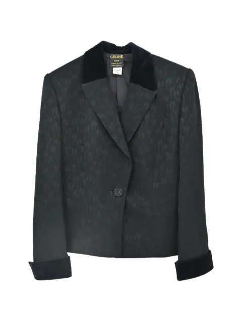 Celine Pre-Owned single-breasted jacquard jacket