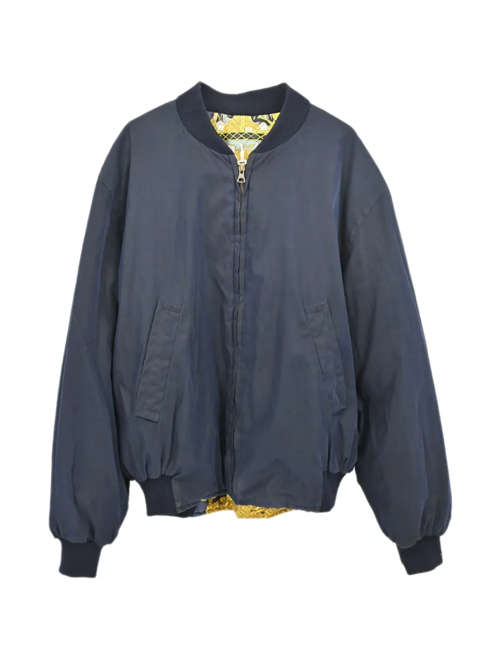 Hermès Pre-Owned reversible bomber jacket - Bleu Hermès Pre-Owned reversible bomber jacket - Bleu