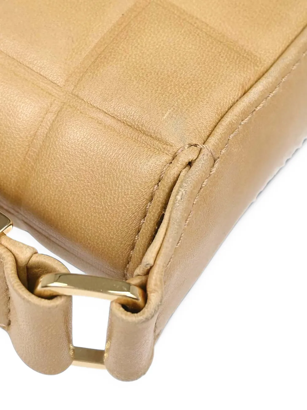 CHANEL Pre-Owned 2003-2004 CC Choco Bar schoudertas Beige