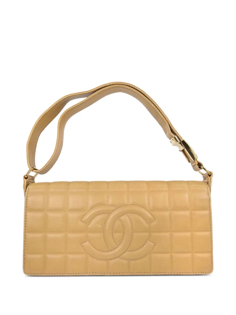 CHANEL Pre-Owned 2003-2004 Choco Bar shoulder bag - Toni neutri