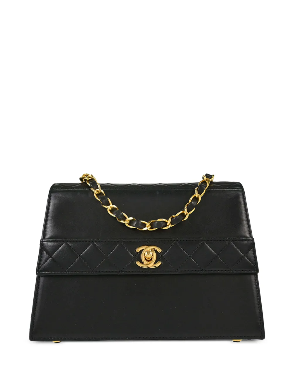 CHANEL Pre-Owned 1989-1991 CC turn-lock shoulder bag - Black