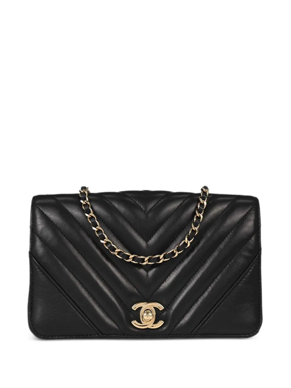 CHANEL Pre-Owned 2019 mini Full Flap shoulder bag - Black