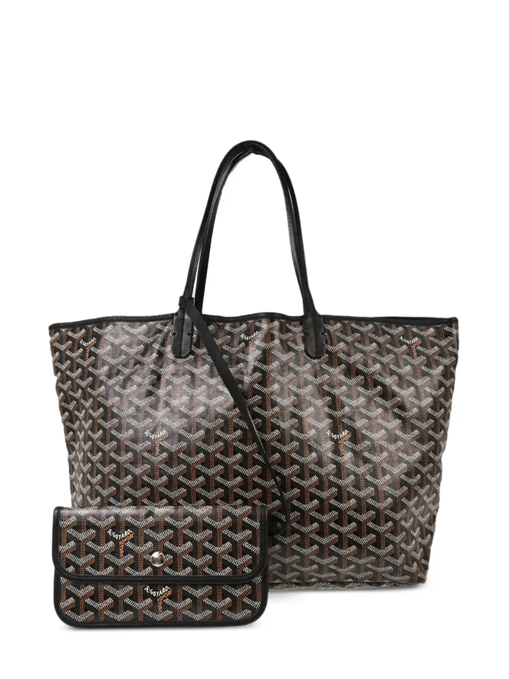 Goyard Pre-Owned Saint Louis PM Goyardine tote bag - Noir Goyard Pre-Owned Saint Louis PM Goyardine tote bag - Noir