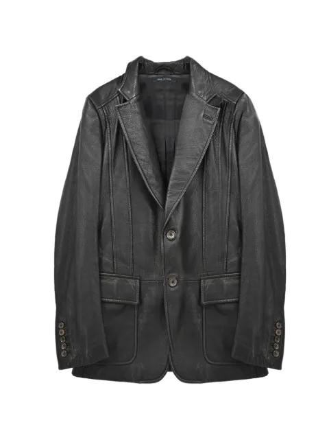 Gucci Pre-Owned single-breasted leather jacket