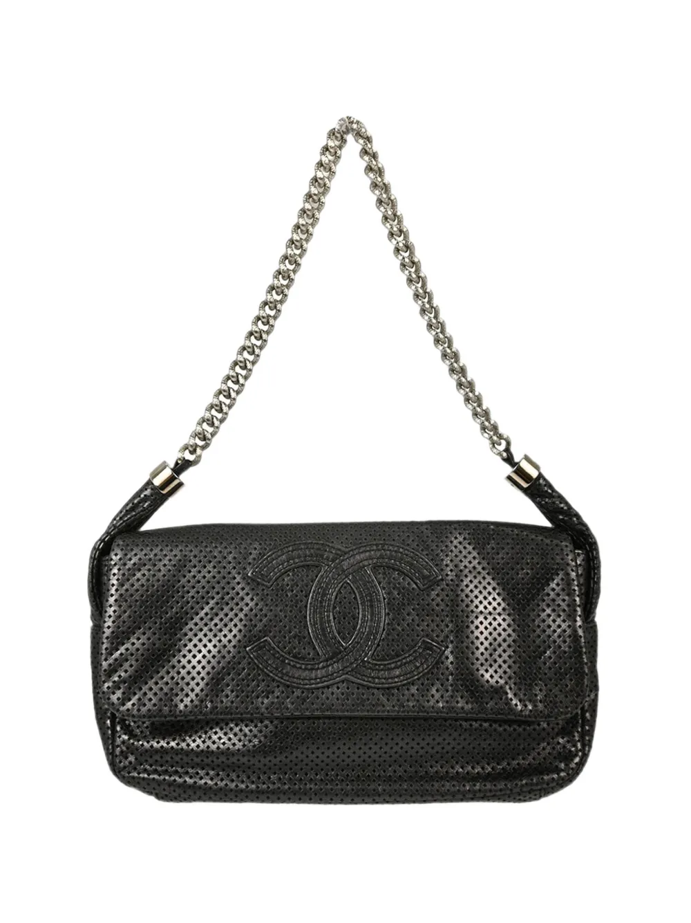 CHANEL Pre-Owned 2008-2009 Rodeo Drive perforated tote bag - Gris CHANEL Pre-Owned 2008-2009 Rodeo Drive perforated tote bag - Gris