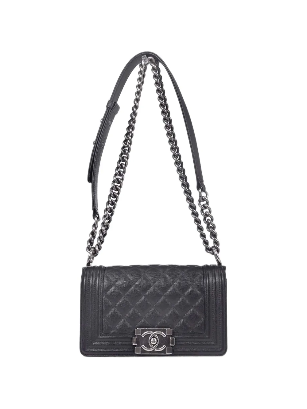 CHANEL Pre-Owned 2018 small Boy Chanel quilted crossboby bag - Nero