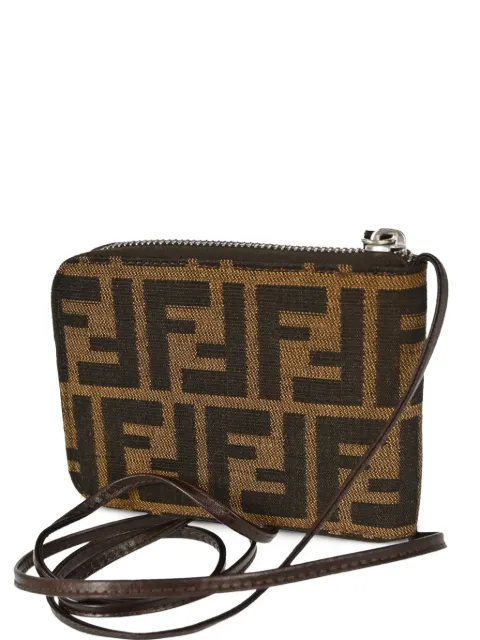 Fendi Pre-Owned Zucca zip-around cross body bag