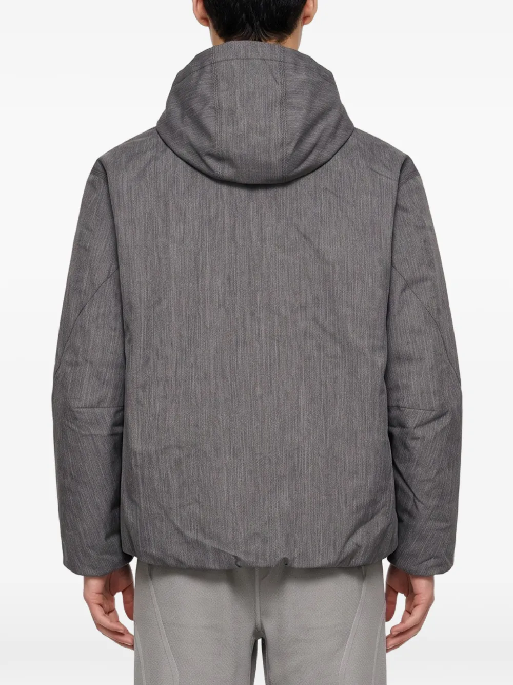 Oakley logo-print hooded jacket Grijs