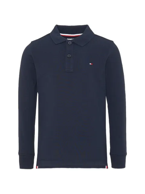 Tommy Hilfiger Junior logo-embroidered long-sleeve polo shirt