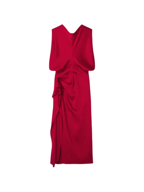 Lanvin robe longue drapée à volants