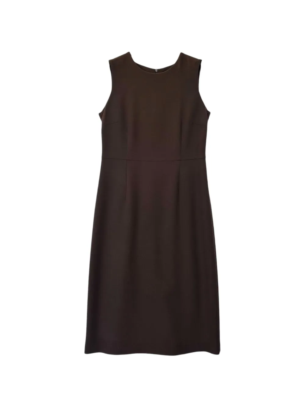 Laura Urbinati sleeveless wool midi dress - Brown