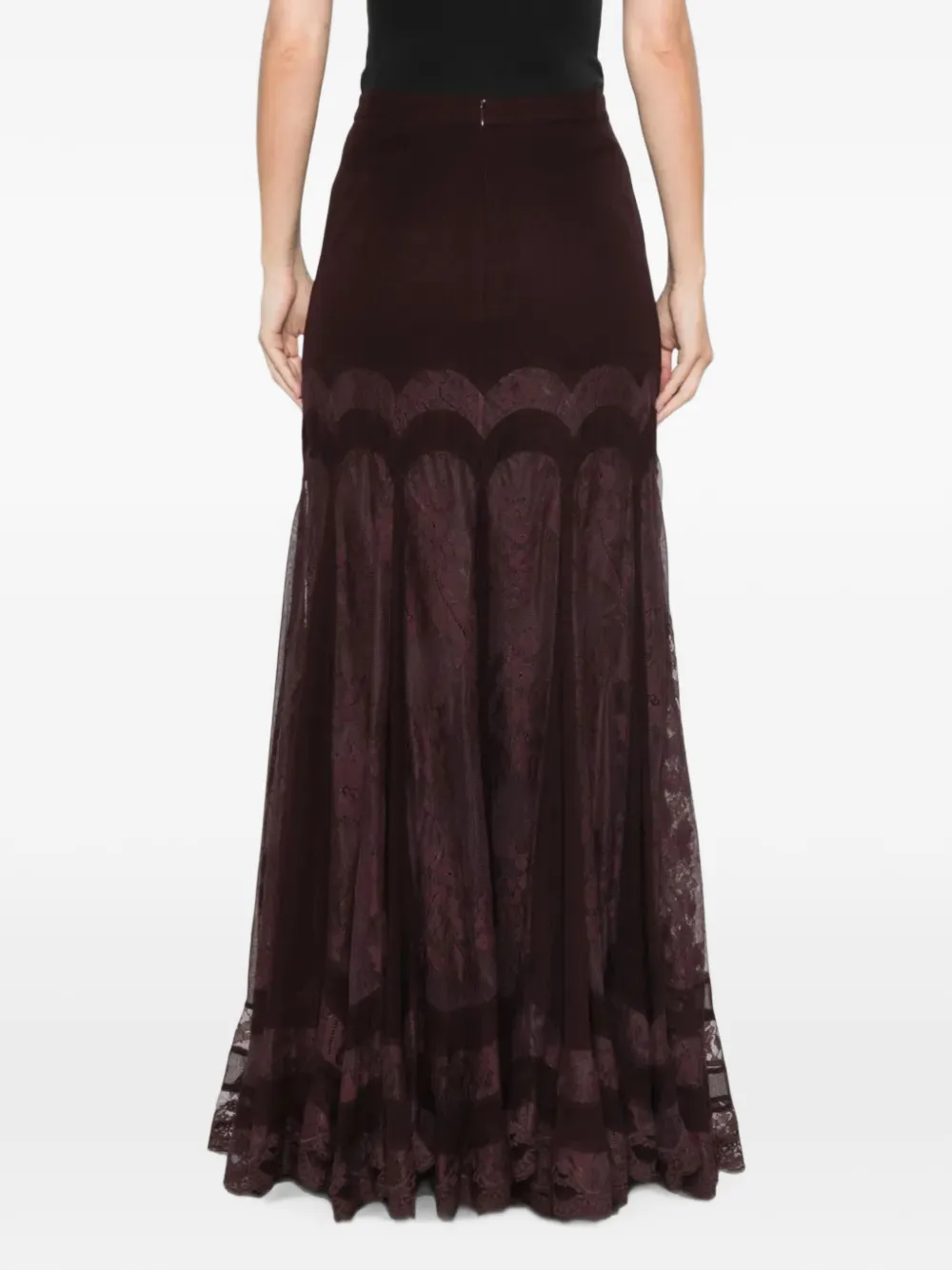ZIMMERMANN Valiant maxi-rok met vlakken Bruin