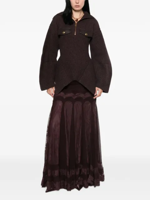 ZIMMERMANN Valiant panelled maxi skirt
