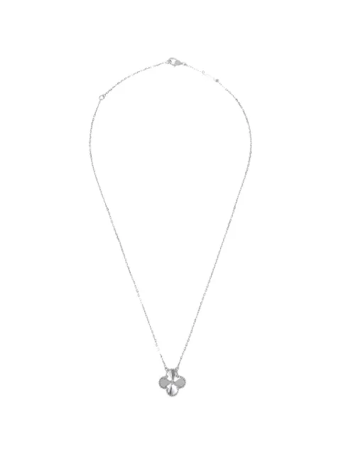Van Cleef & Arpels Vintage Alhambra Guilloche pendant necklace
