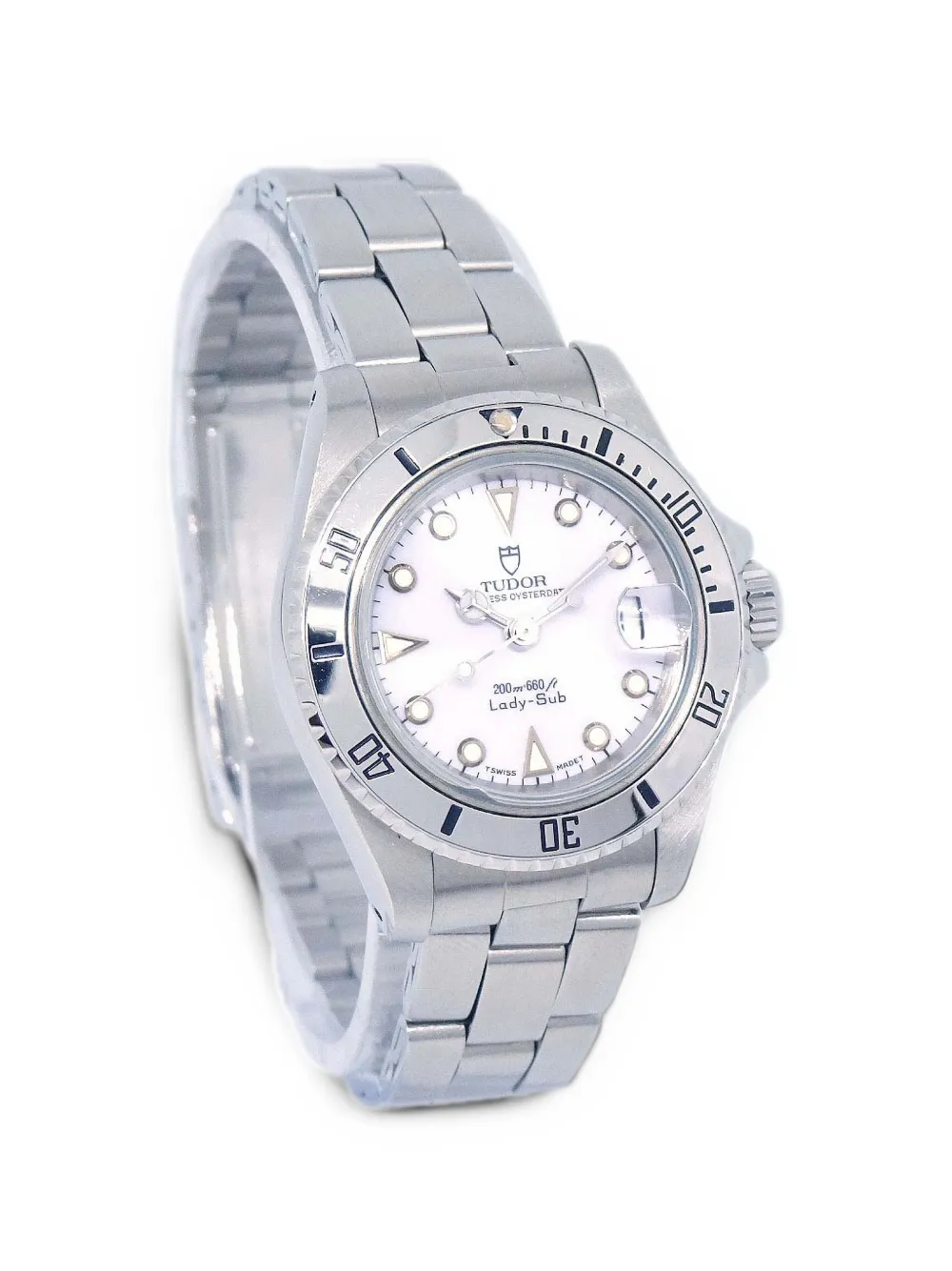 TUDOR Princess Oyster Date Lady-Sub 26mm watch - Blanc