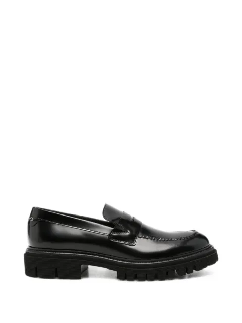 Baldinini patent-leather chunky-sole loafers