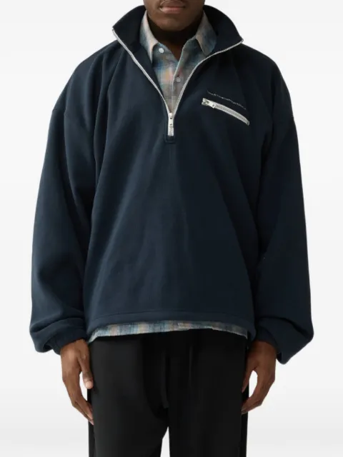 NEW AMSTERDAM half-zip oversized sweatshirt