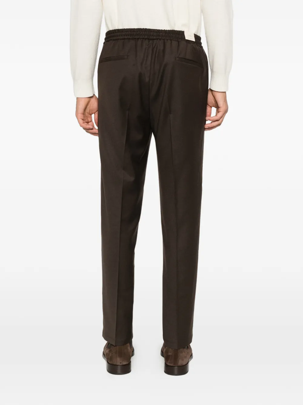 Briglia 1949 Wimbledon drawstring pleated trousers Bruin